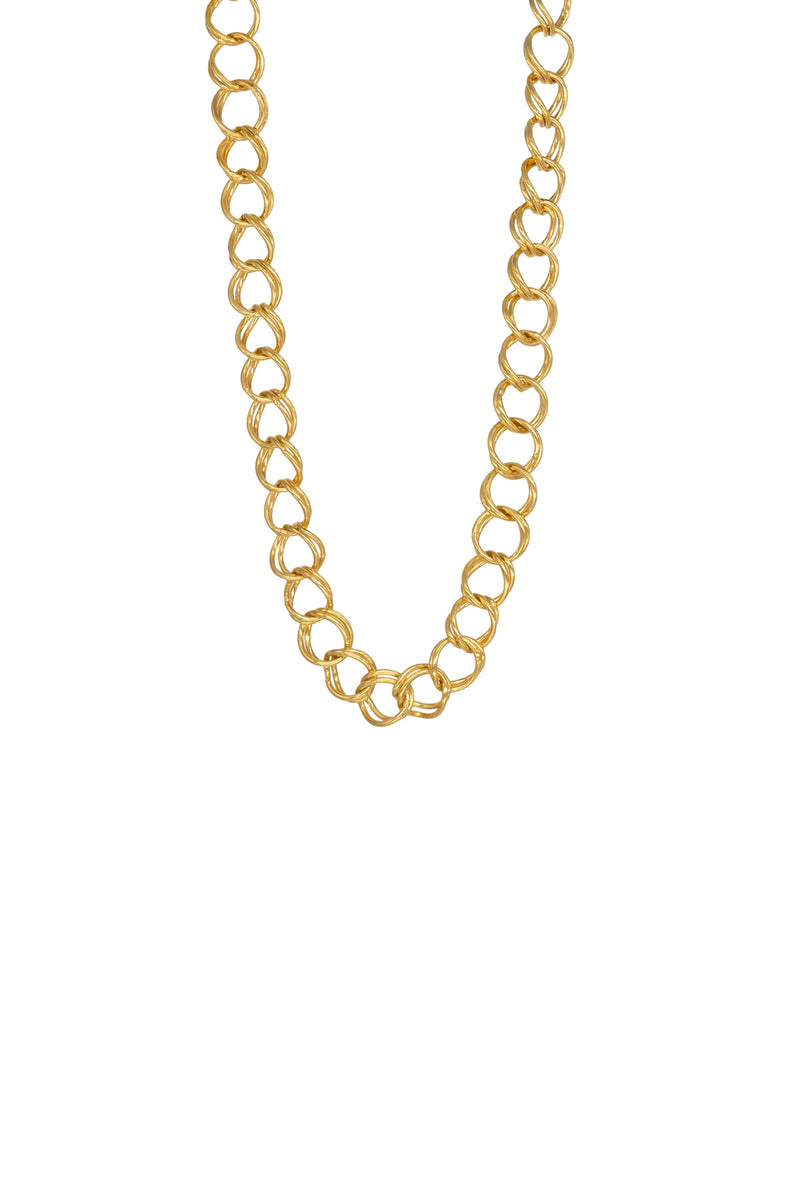 Gold Double Link Curb Chain